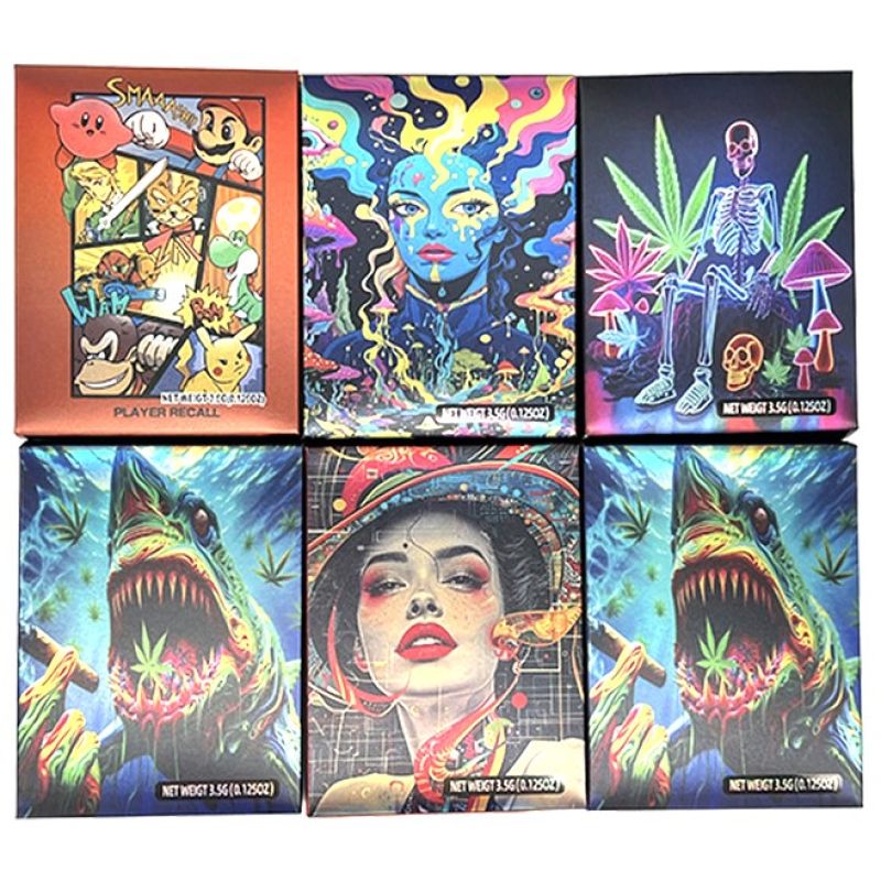 3.5G Trippy Cyber Art Weed Packaging Box